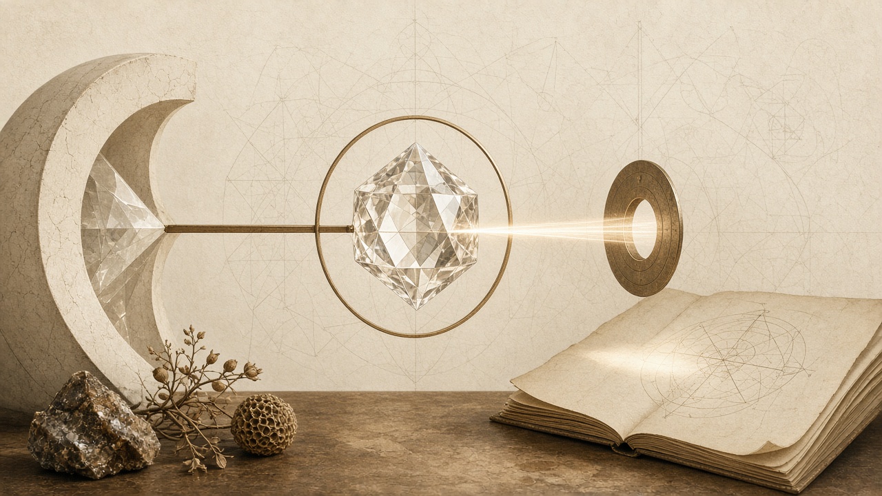 Plate IV. Mode of Mind. Light focused through mind into recorded knowledge.